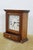 Vintage Mission Arts & Crafts Oak Table Top Quartz Mantel Clock Drawer Bat Op For Sale - Image 4 of 16
