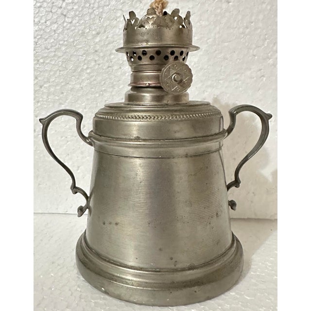 Silver Vintage Mid 1900s International Silver Company Oil Lantern For Sale - Image 8 of 11