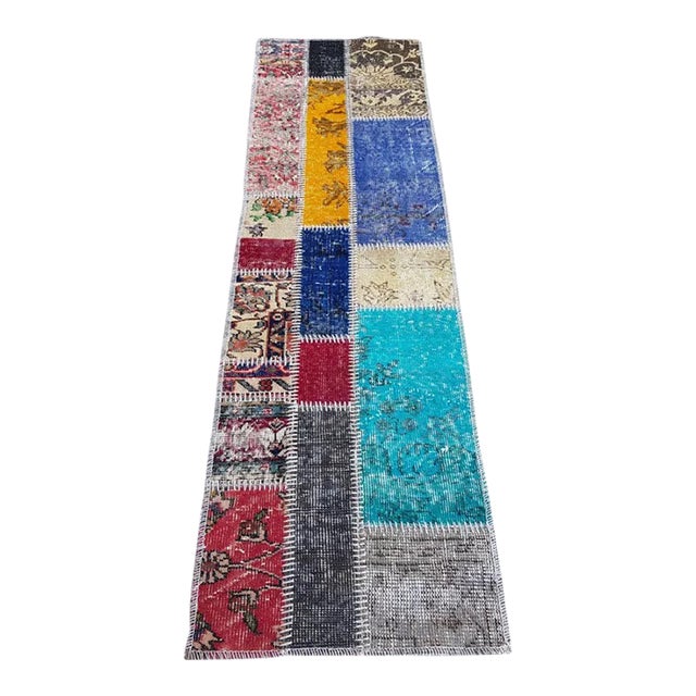 Mid 20th Century Oushak Anatolian Hallway Runner For Sale