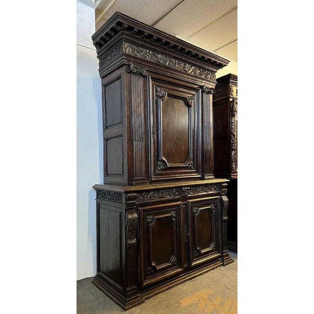 19th Century Renaissance Cabinet in Walnut For Sale - Image 4 of 5