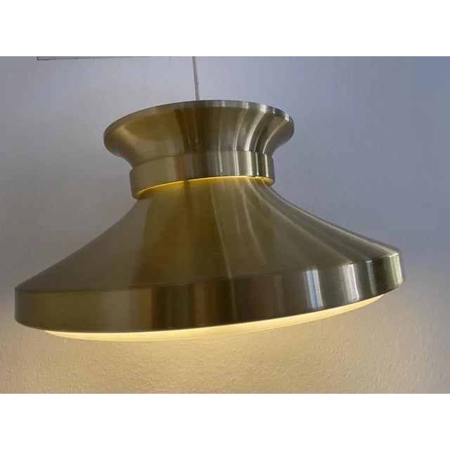 Gold Mid-Century Swedish Pendant Lamp by Carl Thore for Granhaga Metallindustri, 1960s For Sale - Image 8 of 18