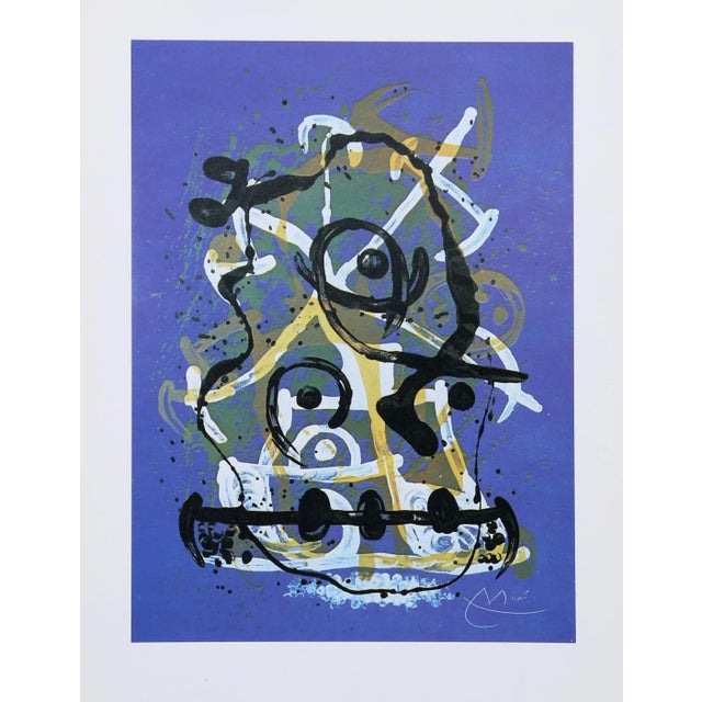 Chevauchee Bleu (Horse Ride Blue) 1972 Offset Lithograph, signed in the plate Of 13 x 9.5 in. (33.02 x 24.13 cm)