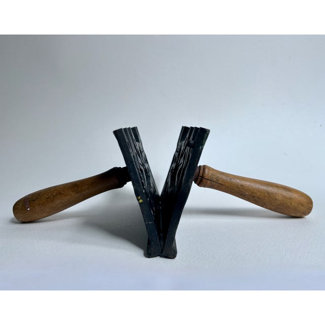 Dark Gray Pair of Antique Make a Toy Co. Handled Toy Soldier Casting Moulds For Sale - Image 8 of 17