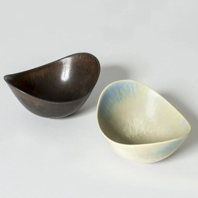 Stoneware Bowls by Gunnar Nylund for Rörstrand, Set of 2 For Sale - Image 9 of 9