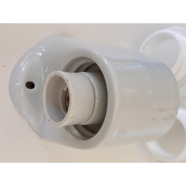 Vintage Model 6068 Sconce in Ceramic by Wilhelm Wagenfeld for Lindner, 1958 For Sale - Image 14 of 17