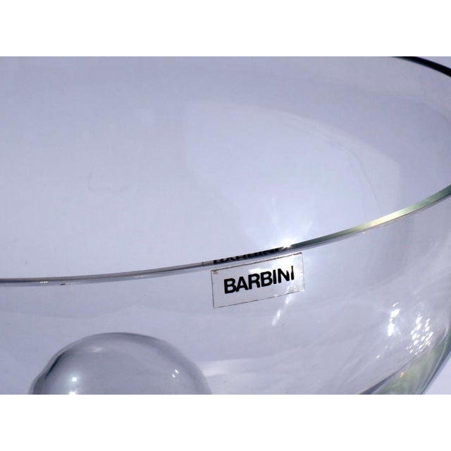 Italian Murano Glass Design Fruit Bowl Stand by Paolo Tilche for Barbini, 1968 For Sale - Image 4 of 6