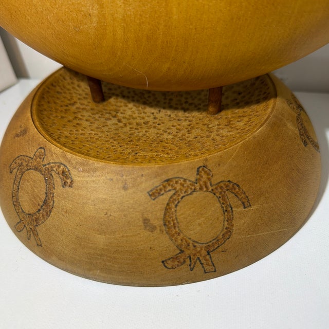 Arts & Crafts Signed Rob Hale Wood Carved Art Sculpture For Sale - Image 3 of 7