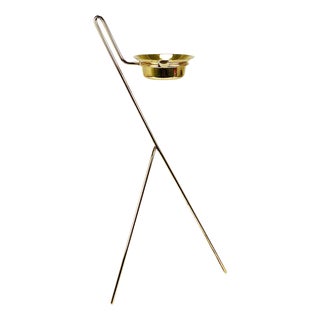 Brass Standing Floor Ashtray by Carl Auböck, Austria, 1950s For Sale