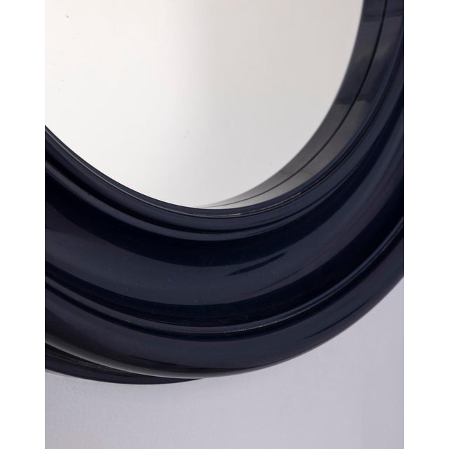 Vintage Wall Mirror in Blue Plastic, Italy, 1970s For Sale - Image 6 of 7