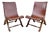 Set of Spanish Oak Side Chairs by Pierre Lottier for Valenti, 1950s For Sale