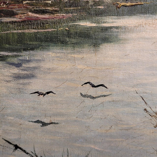 Antonio Canovas Del Castillo Y Vallejo, River Landscape, 1920s, Oil on Canvas, Framed For Sale - Image 10 of 18