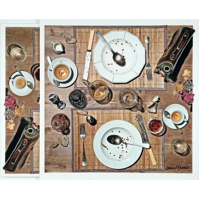 Daniel Spoerri, Coffee Diptych, 1990s, Laser Art Screen Prints, Set of 2 For Sale - Image 4 of 4