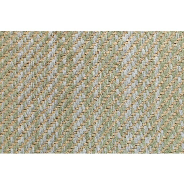 Contemporary Flatweave Stripes Light Beige Carpet "De Lys" by Doris Leslie Blau For Sale In New York - Image 6 of 8