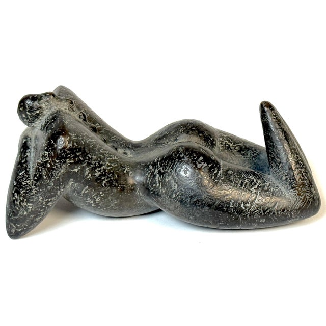 Late 20th Century “Liggend (Reclining)” by Kyle Smith, Bronze Nude with Ponytail, Edition 2 of 9 For Sale - Image 5 of 12