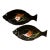 Mid 20th Century Henriot Quimper Guy Trévoux Fish Dishes, a Pair For Sale