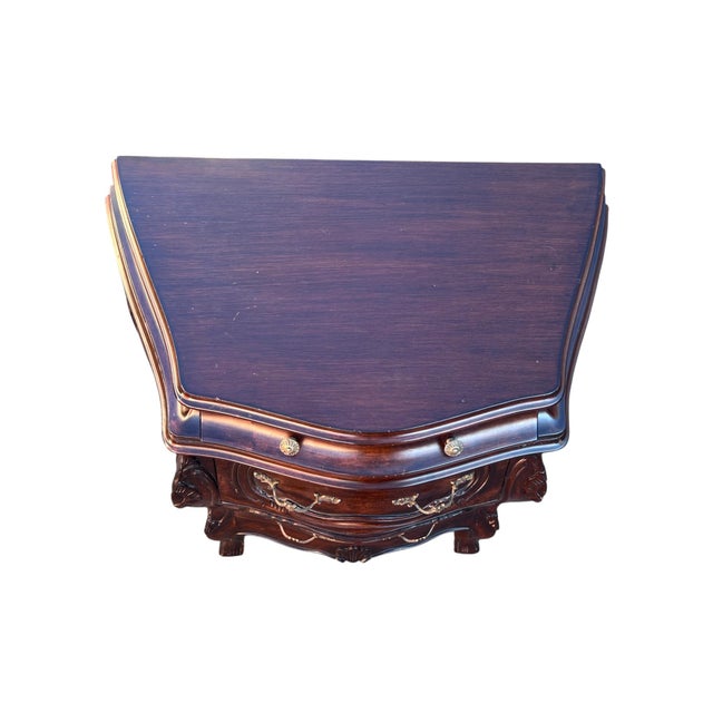 Late 20th Century Pair French Louis Xv Style Bombay Nightstands For Sale - Image 12 of 18