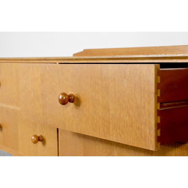 Brown Oak Sideboard from Meredew, 1960s For Sale - Image 8 of 10