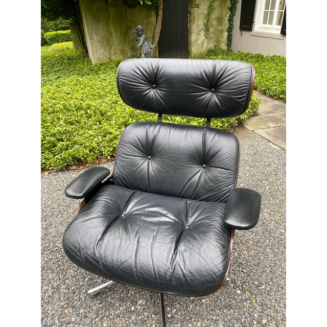 Mid Century Eames Style Chair and Ottoman Chairish