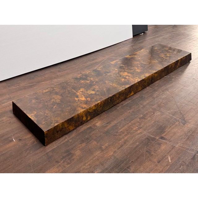 Postmodern Ken Fulk Custom Wall-Mounted Floating Shelf Console + Three Drawers, Vintage For Sale - Image 3 of 12