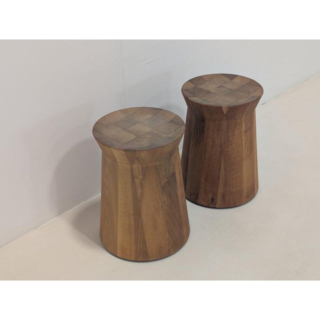 Dama Side Tables in Wood from Poliform, Set of 2 For Sale - Image 3 of 13