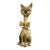 Vintage Jeanne Valentine Oversized Papier-Mâché Cat Sculpture For Sale