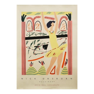 1985 American Vintage Fine Arts Poster, Hula-Hoop by Nick Orsborn For Sale