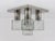 A beautiful modernist flush mount ceiling light from the 1960s. Manufactured by Kalmar Austria. Labeled. The hardware is...