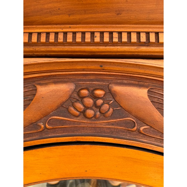 1900 - 1909 Edwardian English Mirrored Armoire Cabinet, Attributed to Harris Lebus, C. 1904 For Sale - Image 5 of 18