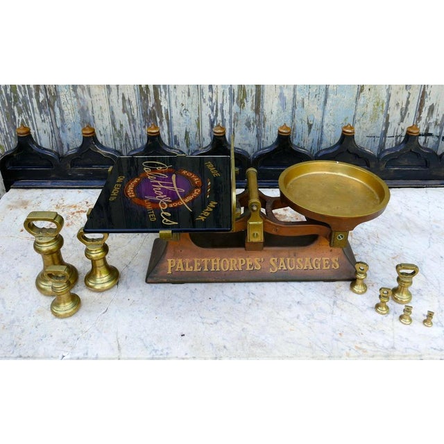 Gold Butchers Balance Scales, 1920s, Set of 2s For Sale - Image 8 of 11