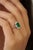 This luxurious cocktail ring features a vibrant 2.44 carat emerald Crafted in 18K white gold. The emerald measuring...