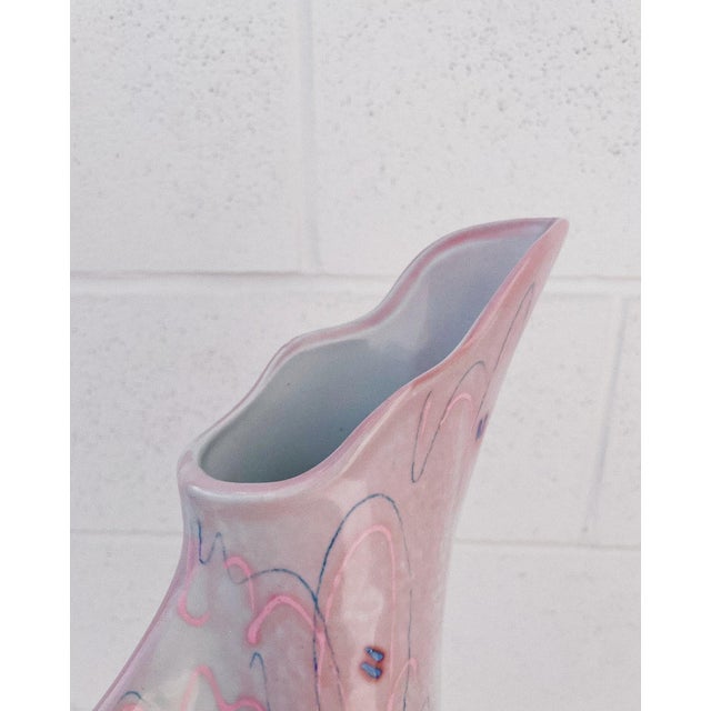 1980s Ceramic Sculptural Vase by Ingrid For Sale - Image 4 of 5