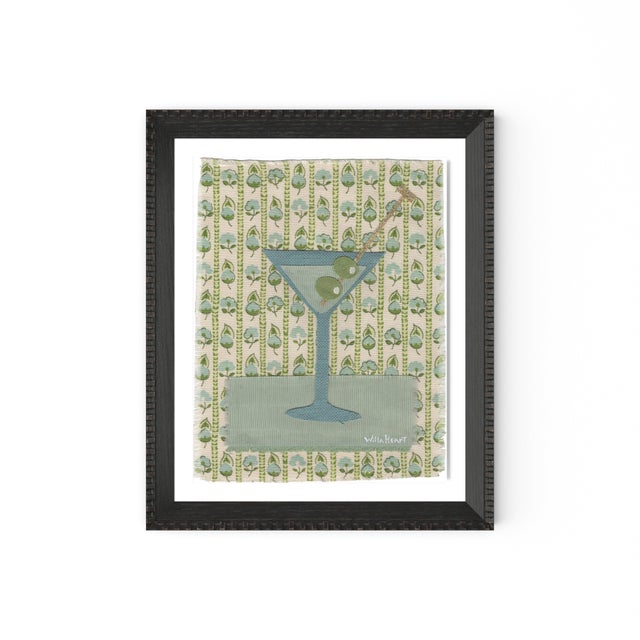 Not Yet Made - Made To Order Domino the Martini by Willa Heart in Brimfield Black Frame, Mini Art Print For Sale - Image 5 of 5
