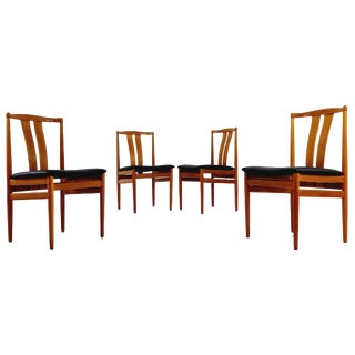 Mid-Century Danish Teak Dining Chairs by Henning Sørensen, 1960s, Set of 4 For Sale