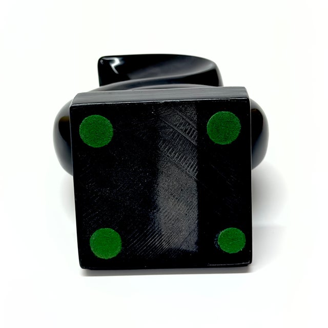 Black 1980s "La Flama" Black Marble Table Sculpture by Leonard Nierman For Sale - Image 8 of 8