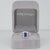 2Ct Gia Certified Ceylon Sapphire Estate Ring With Natural Diamonds in Platinum, Size 4.75 For Sale - Image 4 of 10