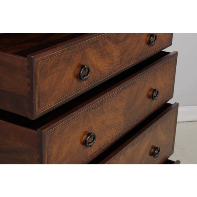 Theodore Alexander 7 Drawer Mahogany High Chest For Sale In Philadelphia - Image 6 of 13