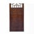 Chinese Brown Geometric Pattern Theme Wood Panel Floor Screen 4pcs For Sale - Image 4 of 10