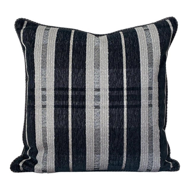 Roper Charcoal 20x20 Down Filled Pillow For Sale
