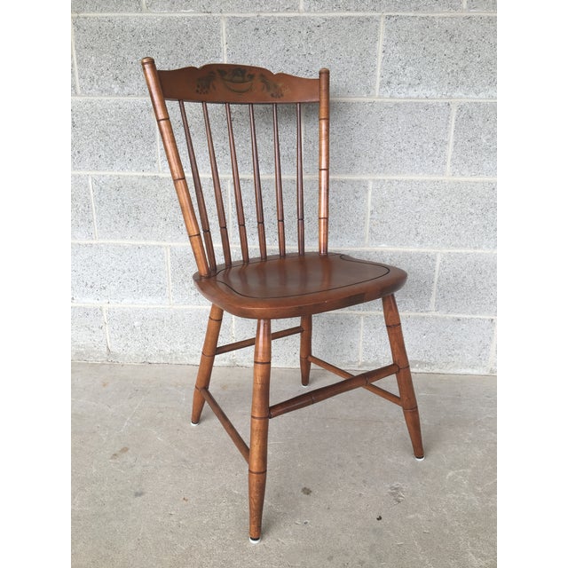 L. Hitchcock Maple Harvest Stonington Windsor Side Chairs Set of 4