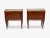 Mid-Century Modern Osvaldo Borsani Attr., Exotic Wood, Glass, Brass, Nightstands, Italy, 1960s, Pair For Sale - Image 3 of 15