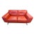 Roche Bobois Red-Orange Loveseat For Sale