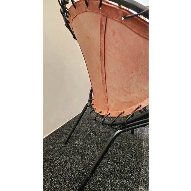 A rare, original pair of lounge chairs designed by renowned Danish designer Hans Olsen and manufactured by the German...