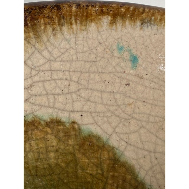 Crackle Glaze Studio Art Pottery High Wall Bowl Signed Gail Jones For Sale - Image 9 of 10