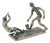 Vintage Italian Penalty Kick Soccer Scene Figurine in Sterling Silver 925, Arezzo, 1980s For Sale