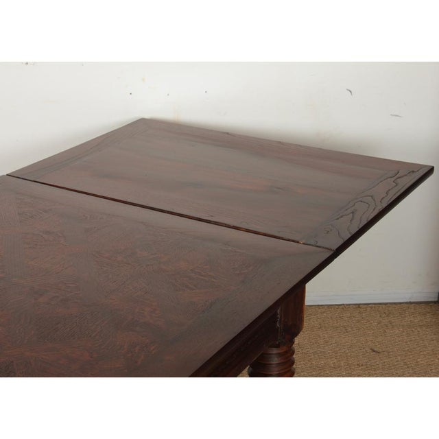 French Extendable Dining Table, 1940s For Sale - Image 10 of 14