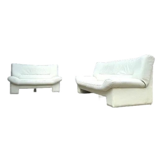 Nicoletti Salotti Italian Leather Sofa Set – Redesigned by Just Like New- 2 Pieces For Sale