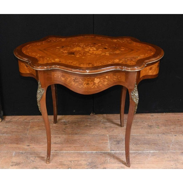 Rococo French Desk Writing Table, 1930s For Sale - Image 9 of 9