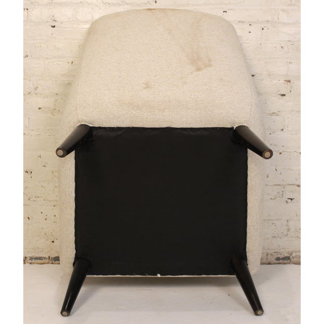 Cream Bucket Lounge Chair For Sale - Image 11 of 15