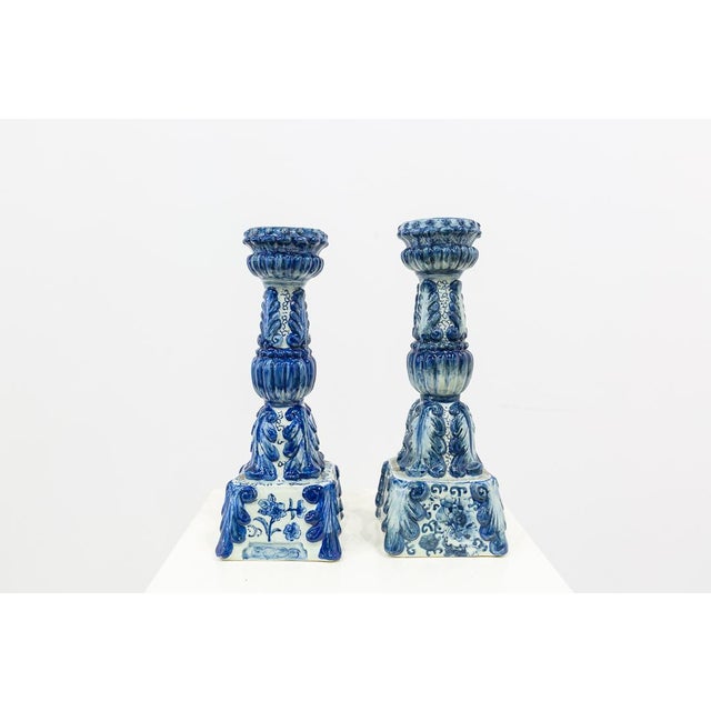 1950s Ceramic Candleholders, 1950s, Set of 2 For Sale - Image 5 of 8