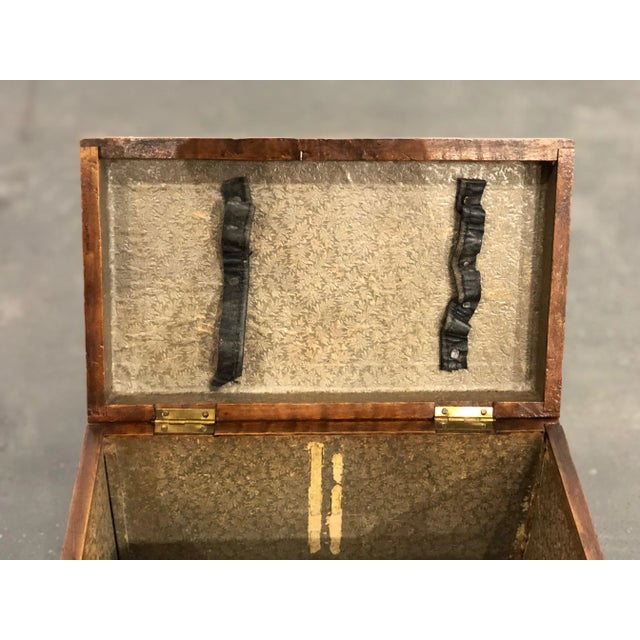 Antique Carved Maple Sewing Box For Sale - Image 9 of 11